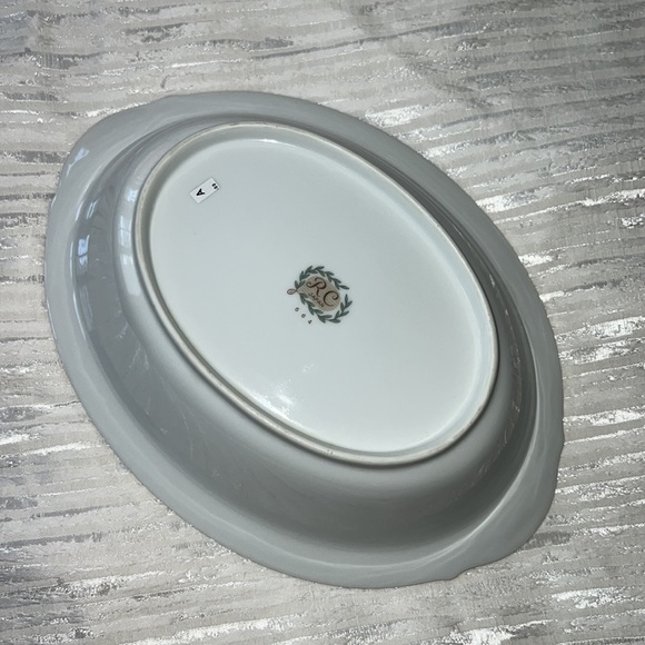 RC SERVING BOWL VTG 1960s PATTERN NORITAKE 564 VICTORIAN ROSES AND LAUREL TRIM - Picture 9 of 14